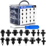 811PCS Car Push Retainer Clips with 16Most Popular Push Pins for Automotive Parts Sizes Auto Push Pin Plastic Car Clips with Blue Fastener Remover Tool for Toyota GM Ford Honda Acura Chrysler