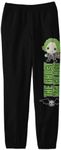 Bioworld Beetlejuice Chibi Ghost with The Most Youth Black Graphic Sweatpants-Small