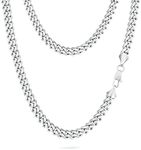KRKC&CO Men’s Chain Necklace, Stain