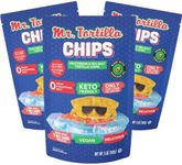 Mr. Tortilla Chips – Low Carb, Dairy Free, Keto, Vegan, Healthy Snack Crisps, 10g of Protein per Bag – High Fiber, Small Batch – 3 Net Carbs Per Serving - Multigrain & Sea Salt 5oz Bag (Pack of 3)