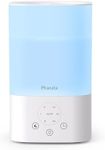 Pharata Humidifiers for bedroom, 3.5L Cool Mist Humidifier for Large Room, Top Fill Essential Oil Diffuser for Baby & Plant, Auto Shut-Off, Quiet Operation, White