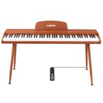 Kadence S193 88-Key Progressive touching-sensitivity Digital Piano with MIDI and Bluetooth - For Kids (Brown)