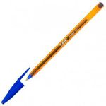 Bic Cristal Original Fine Ball Pens, Fine Point (0.8 mm), Blue, Box of 50 - Smudge-Free, Every-Day Writing Pens with More Precise Ink Flow