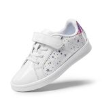 DREAM PAIRS Girls Boys Sneakers Toddler Little Kids Tennis School Walking Trainers Shoes,Size 9 Little Kid,White,SDFS2210K