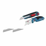 Bosch Professional two-part knife set (with Universal folding knife and professional cutting knife, incl. replacement blades, in blister packaging)