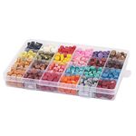 FunPa 1 Box Sealing Wax Bead 24 Colors 24 Grids Seal Bead Kit for Wax Seal Stamp