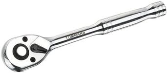 TOMMARS 1/4 inch Drive Ratchet, 72-Tooth Quick-Release Socket Ratchet Wrench Handle Reversible