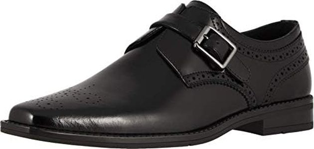 Stacy Adams Men's Kinsley Single Monk Strap Oxford, Black, 9