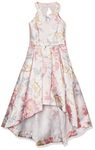 SPEECHLESS Girls' Sleeveless High Low Maxi Length Mikado Party Dress, Blush, 7