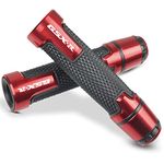 Universal 7/8'' 22mm Motorcycle Powersports Handlebar Grips for SUZIKI GSXR600 750 1000 125 250 300 (Red)