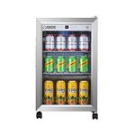 Equator 2.3cf Outdoor/Indoor Refrigerator IPX4 SS Builtin/FS 85 Cans Quiet 42dB