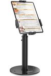 AboveTEK POS Tablet Kiosk Stand - Universal Tablet Locking Mount for 7.9"-11" Devices, 360° Swivel Anti-Theft Security Stand for iPad, iPad Air, Samsung, Height Adjustable Desk Countertop iPad Stand