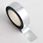 Italian Options Silver Foil Adhesive Washi Tape (15mm x 10 Metre)