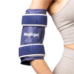 Magic Gel Elbow Ice Pack Wrap - Reusable and Adjustable Arm Compression Sleeve for Injuries Sports Injury Men Women - Flexible and Easy to Freeze Cold Compress - Blue