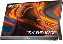 ARZOPA 15.6'' FHD 1080P Portable Monitor with Kickstand,60Hz Ultra-Slim Portable Laptop Monitor with Speaker- IPS Eye Care Display for PC, MacBook, Mobile, Xbox, PS5 - USB C & HDMI Connectivity