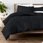 Bare Home Comforter Set - King/California King - Ultra-Soft - Premium 1800 Series - All Season Warmth (King/Cal King, Black)