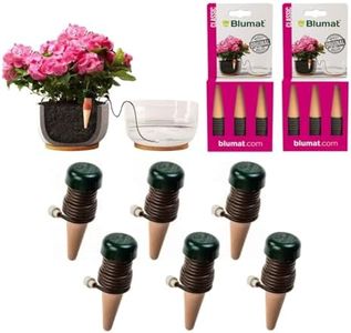 Blumat Classic Plant Watering Stakes | for Everyday Home or Vacation Use | Indoor or Outdoor Water Spikes for Plants | Automatic Drip Irrigation (6 Pack)