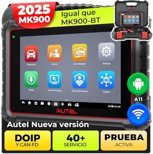 Autel MaxiCOM MK900 Escáner: 2024 Actualiza de MK808BT PRO MX808S MK808S,como MK900BT Herramienta de Diagnóstico, 40+ Servicio,3000+ Pruebas Activa,CANFD/DoIP, Diagnóstico Todos Los Sistema,Android 11