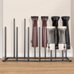 ANBOXIT Welly Boot Rack, Sturdy Metal Wellington Boot Stand, Wellie Boot Holder for Outdoor/Indoor, Easy-To-Assemble Boot Holder Fits 6 Pairs of Boots