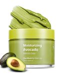 Glam Up - Moisturizing Avocado Clay Mask - Vegan Face Mask, Superfood, 100% hypoallergenic, Deep Hydration and Cleansing Minimizing Pores, Clean Beauty, Face Mask Skincare - (125ml/4.23 Oz) Clay Mask for facial treatment gifts