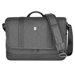 Victorinox Architecture Urban2 Messenger - Modern Computer Bag to Carry Laptop & Tablet - Professional Shoulder Bag - Perfect Travel Bag - 13 Liters, Gray, Grey, 5.5 x 16.1 x 11.4 in (Pack of 1)