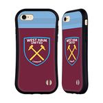 Head Case Designs Officially Licensed West Ham United FC Home 2019/20 Crest Kit Hybrid Case Compatible With Apple iPhone 7/8 / SE 2020 & 2022