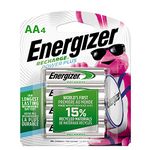 Energizer Power Plus Rechargeable AA Batteries (4 Pack), Double A Batteries