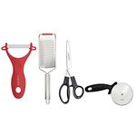 Godrej Cartini Peeler + Grater + All Purpose Scissors + Pizza Slicer