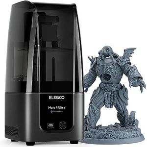 ELEGOO Mars 4 Ultra MSLA 3D Printer, Desktop Resin 3D Printer with 7 Inch 9K LCD, Wi-Fi Connectivity, Effortless Leveling System, ACF Release Liner Film, Printing Size of 153.36x77.76x165 mm³
