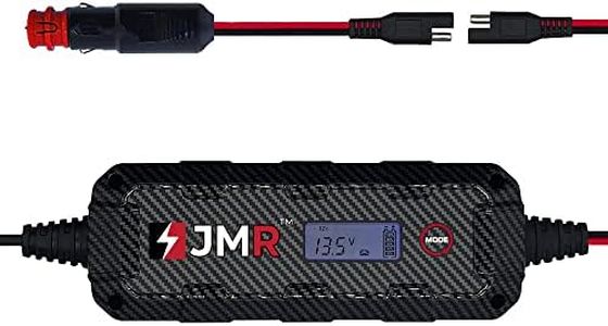 JMR Battery Charger for Porsche 911 Panamera Cayenne Macan Cayman 718 Boxter All Models Trickle Charger Conditioner Maintainer (Add Lithium Mode)