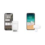 Eve Smart Heating Set (Apple Home) - Smart Radiator Valve, White, 1-Pack & Door & Window – Smart Contact Sensor for Doors & Windows, Notifications (Open/Closed State), No Bridge, Bluetooth/Thread