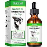 Natural Dog Antibiotics for Itchy Dog Skin Relief Dog Allergy Relief Kennel Cough UTI and Ear Infection, Antibiotics for Dogs with Natural Bacon Flavor, Dog Multivitamin Supplement 60 ml (2 Fl Oz)