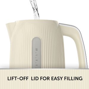 Breville Vanilla Cream Kettle 1.7L – Electric Jug, Cream Finish