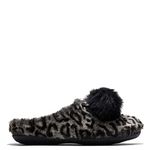 TOMS - Womens Ivy Slipper, Size: 5 B(M) US, Color: Grey Leo Faux Fur/Pm