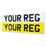 Printed Number Plates for Cars UK Legal Pair (Front & Rear), Road Legal, MOT Compliant, Van, Truck