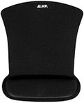 Allsop 30191 Ergoprene Gel Mouse Pad/Wrist Rest Combo, Black (30191)