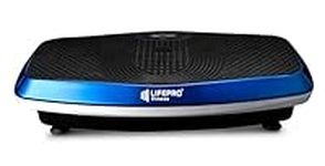 Lifepro Hovert 3D Vibration Plate Exercise Machine | 4 Resistance Bands | 3 Programs | Adjustable Speed and Intensity | Full Body Vibrating Plate Exercise Machine (Blue)