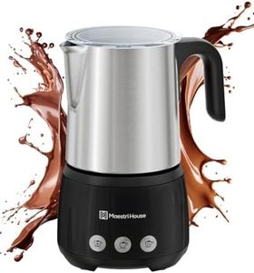 Maestri House Milk Frother, 4-in-1 Electric Milk Steamer and Frother, 16.9OZ 600W Smart Touch Control Hot and Cold Foam Maker, Memory Function for Latte, Cappuccinos, Warm Milk, Hot Chocolate Milk