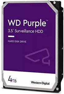 Western Digital 4TB WD Purple Surveillance Internal Hard Drive HDD - SATA 6 Gb/s, 256 MB Cache, 3.5" - WD42PURZ