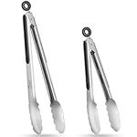 Hotec Stainless Steel Kitchen Tongs
