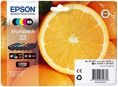 Epson Inkjet Cartridges, Black/Yellow/Magenta/Cyan, Standard Capacity