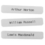 Iron-on Name Labels for Clothes, School Uniform, or Care Home Laundry (100)