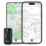 SafeTag Mini 4G - 4G LTE Rechargeable Mini GPS Tracker, Car, Van, Motorbike etc. 34-205 Countries, Real Time Tracking and Notifications, 7 Day Free Trial - Sim Included, 12 Month Warranty (4G)