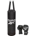 Reebok 3ft Punching Bag & Boxing Gloves Set - Black
