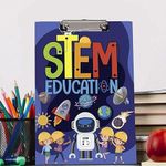 STEM Education Theme Exam Pads | 2 in 1 Clip Boards | Writing Pads with Whiteboard and Marker | Birthday Return Gifts for Kids