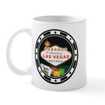 CafePress Las Vegas Poker Chip Design Mug 11 oz (325 ml) Ceramic Coffee Mug