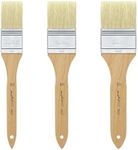 XDT#2827 Hake Artist Paint Brush 3 Piece Set, Hog Bristle Paint Brush for Acrylic Painting, Flat Brushes for Art, Wall and Craft Painting, Acrylic Oil Watercolor