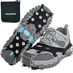 EnergeticSky Ice Cleats Spikes Crampons and Tread for Snow & Ice,The Only Innovative Design on Amazon,Attaches Over Shoes/Boots for Everyday Safety in Winter,Outdoor,Slippery Terrain.