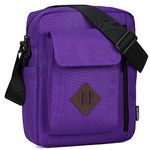 Small Messenger Bag,Vaschy Lightweight Casual Crossbody Sling Shoulder Side Bag for Women for Work/Travel/Daily Purple