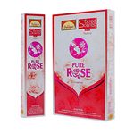 PARIMAL Sacred Scents Pure Rose Agarbatti | Handrolled Natural Masala Incense Sticks Box | 6 Packs of 28 Grams in a Box | Export Quality Product